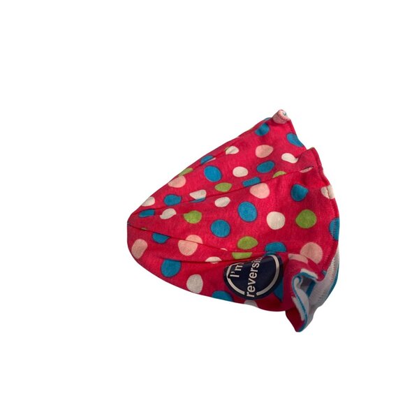 Target Other - Target Girls Infant Baby 3 6 months Sun Hat Reversible Polka Dot Pink Blue White